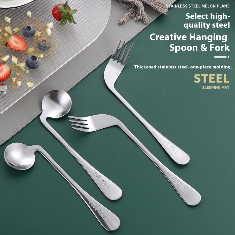 Old Man Eating Stainless Steel Spoon Feeding Spoon Helping Eating Tableware Feeding Spoon Elbow Handle Left Hand Right Hand Baby Child