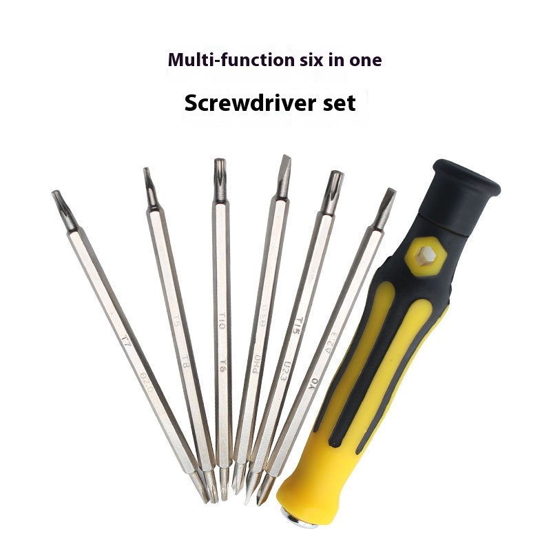 7 In1 Screwdriver Set Household Special-shaped Batch Head Multi-function Repair Disassembly Combination Tool Screwdriver Screwdriver