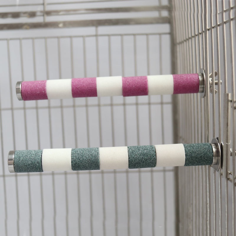 Bird Claw Grinding Stick Parrot Standing Rod Bird Supplies Bird Cage Parrot Teeth Grinding Stick Toy Claw Grinding Stick Standing Rod Frosted Standing Rod