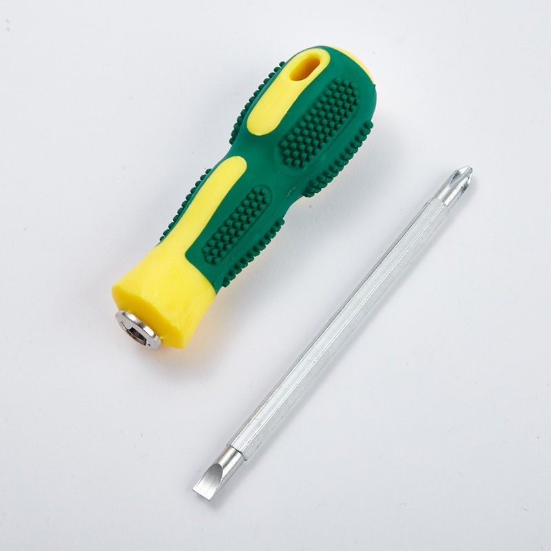 Cross-shaped Multi-function Screwdriver Manual Dual-purpose Massage Non-slip Handle Screwdriver With Strong Magnetic Screws