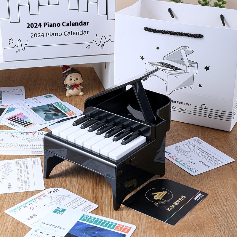 Playable Piano Calendar Creative Desk Calendar Jay Mini Ornament Desktop Gift High- Value