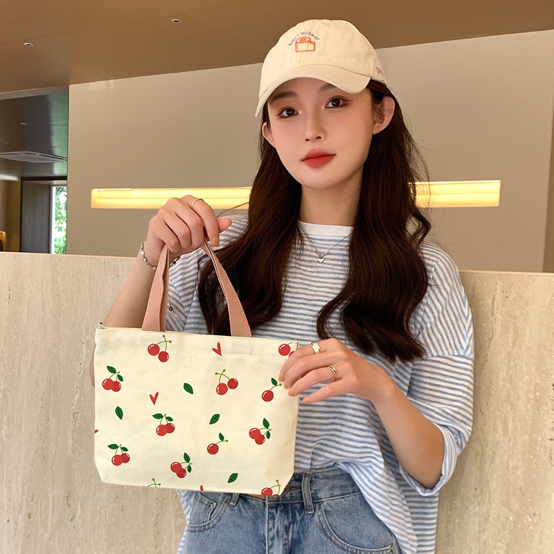 Handbags Fashion Bags Women Spring And Autumn Canvas Bags Lunch Box Bags Going Out Lunch Bags Handbags One Piece Drop Shipping