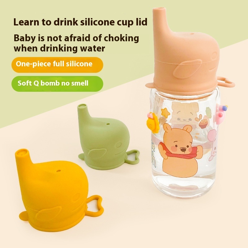 Ready-made Duckbill Cup Cover Baby Anti-overflow Cup Cover Learning To Drink Leak-proof Children's Water Cup Cover Silicone Open Cup Cover