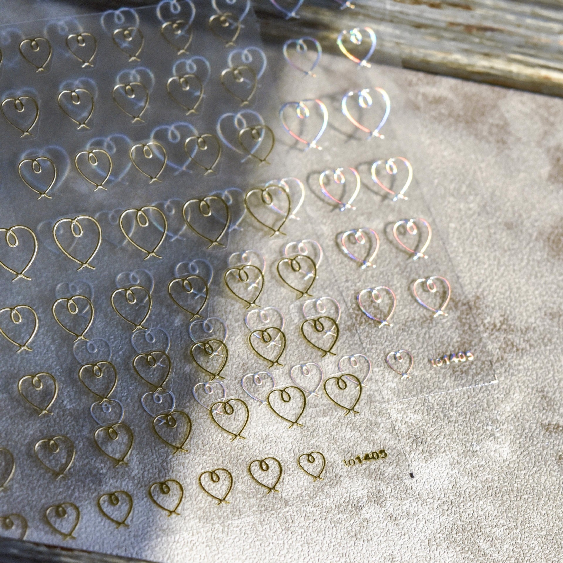 Tomoni Hot Stamping1405 Hot Style Adhesive Cute Nail Stickers Japanese Stickers5d Nail Stickers Love