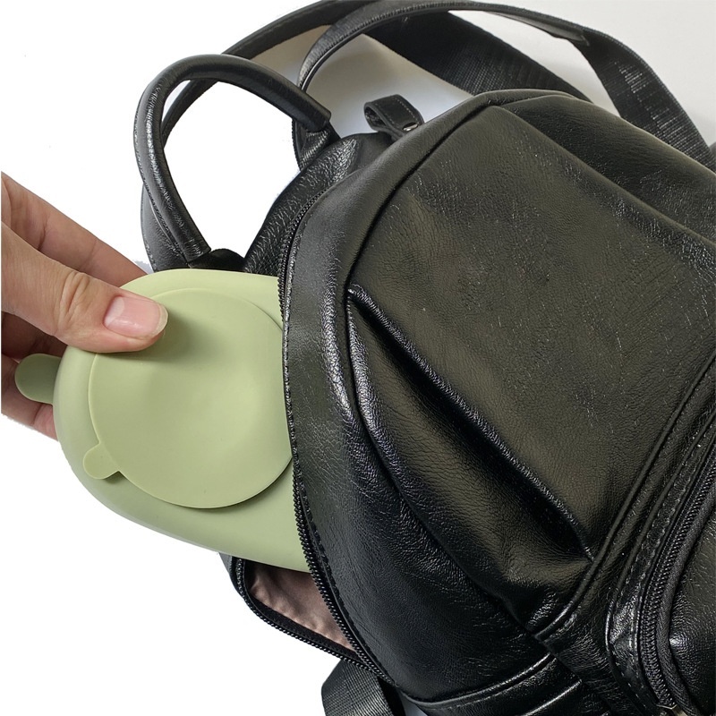 Silicone Meal Tray Baby Integrated Food Bowl Children's Tableware Separation With Lid Portable Suction Cup Bowl Silicone Bowl