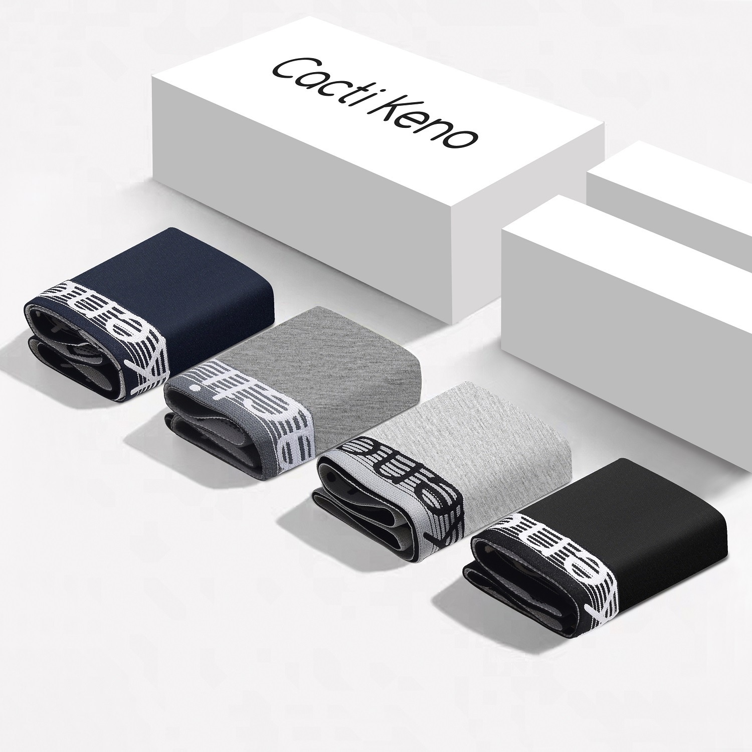 Men's Underwear Mid-waist Men's Briefs Pure Cotton Solid Color Plus Size Sexy Briefs Bag