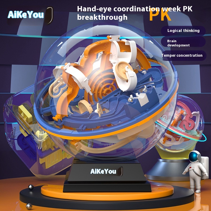 Children's Educational3 DMaze Space Logic Thinking Training Concentration Maze Ball Rolling Ball Clearance Toy