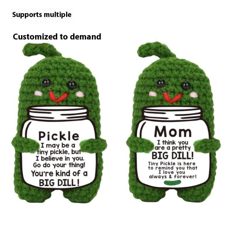 A Handmade Wool 7cm Potato Funny Potato Expression Bag Handmade Crocheted Hook Pendant Pendant Cute Play