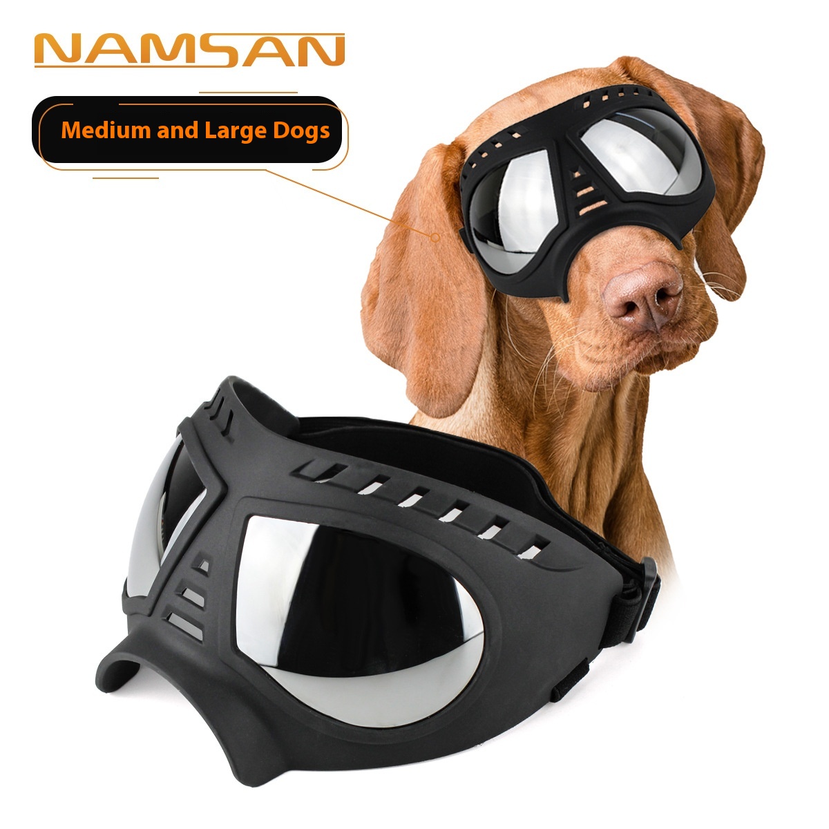 Pet Mask Glasses Waterproof And Snowproof Soft Frame Goggles Dog Supplies Sunglasses Sunglasses S