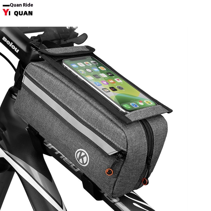 Mountain Bike Riding Bag Large Capacity Front Beam Bag Cycling Equipment Road Bike Large Screen Touch Screen Bag Bicycle Bag