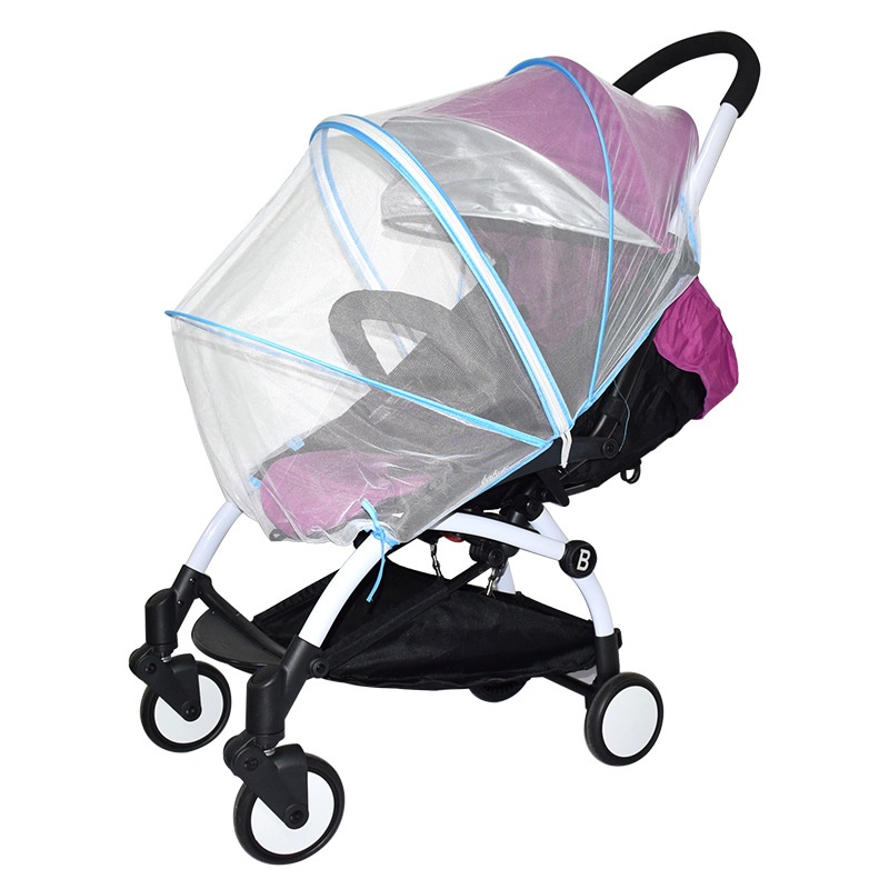 Baby Stroller Mosquito Net Full Cover Universal Double Zipper Mosquito Net Enlarged Encryption Children Baby Stroller Can Be