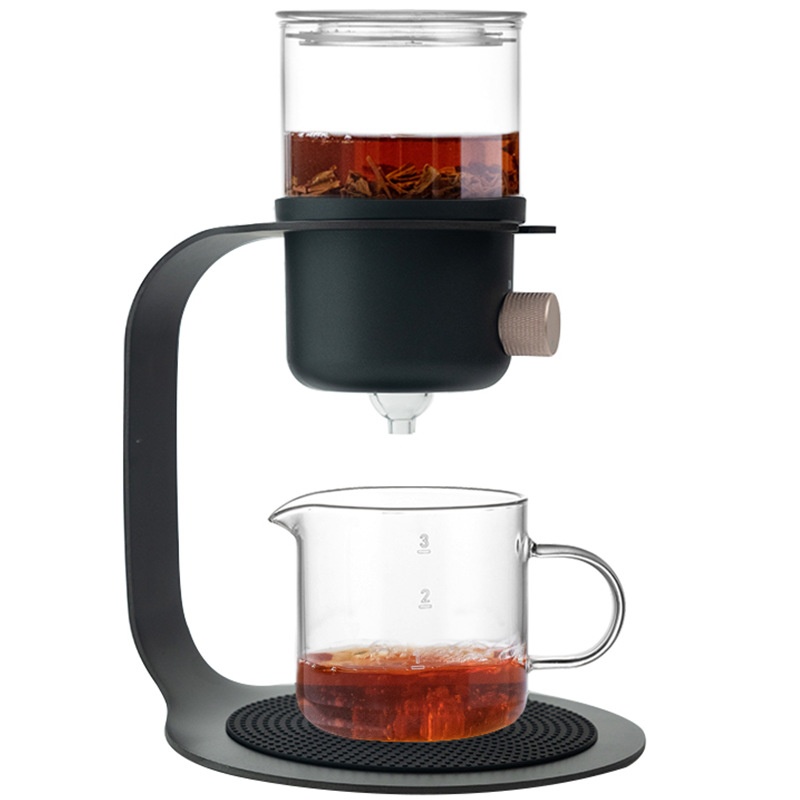 Zhendian Mini Lazy Tea Maker – Modern Glass Teapot For Flower Tea & Drip-Style Fresh Brewed Coffee