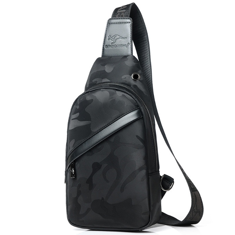 Men's Chest Bag Casual Men's Shoulder Bag Oxford Cloth Waterproof Backpack Men's Outdoor Camouflage Small Bagy Messenger Bag