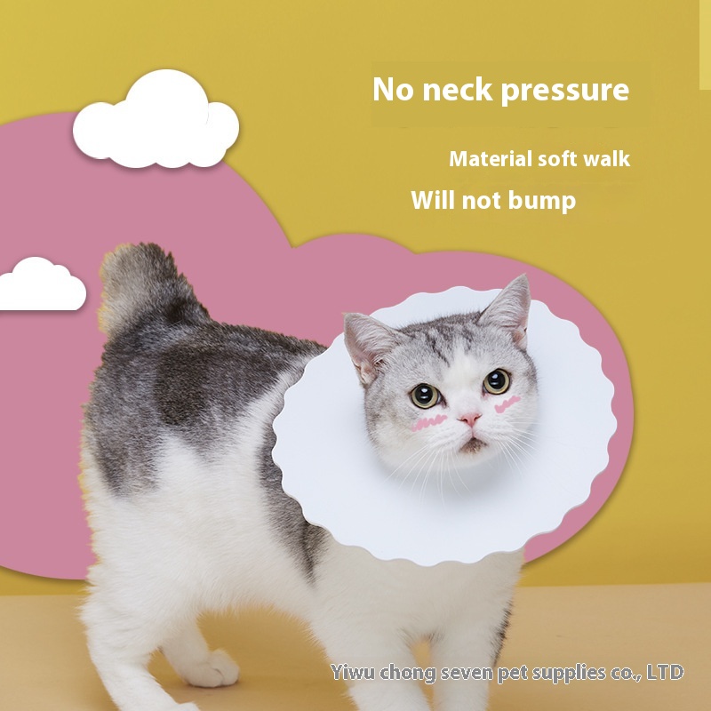 Pet Elizabethan Collar Anti-licking Collar Cat Dog Protective Cover Anti-bite Head Cover Anti-licking Foot Wound Neck Cover Anti-scratch