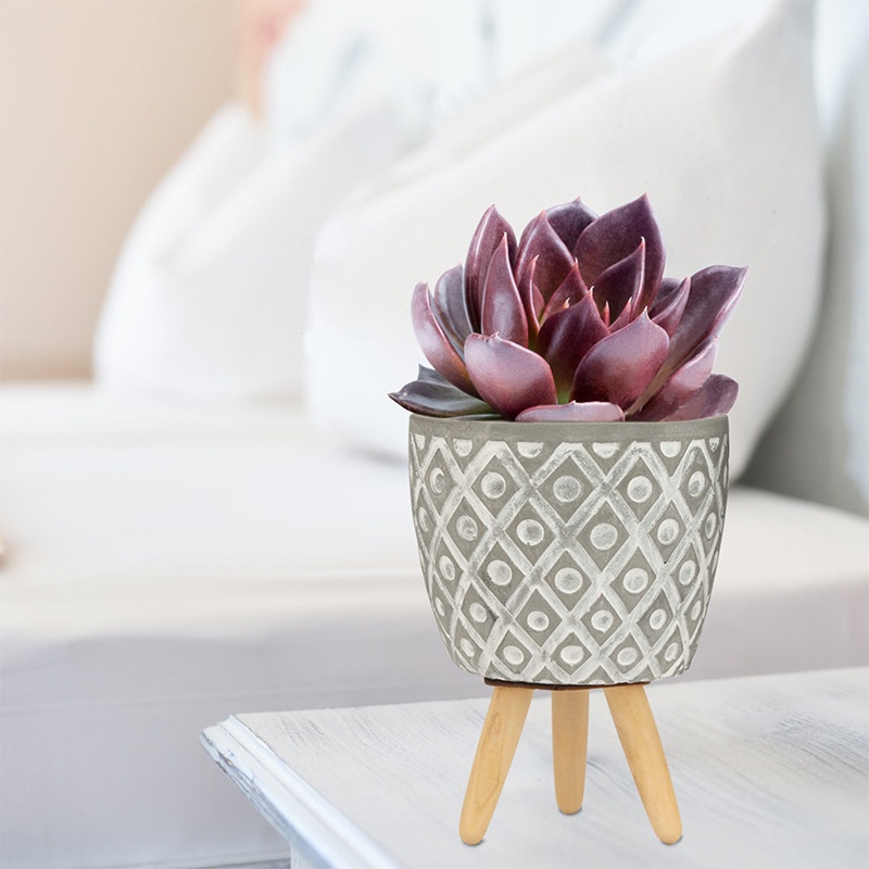 Nordic Retro Scarlet Bionic Succulent Potted Flower Pot Crafts