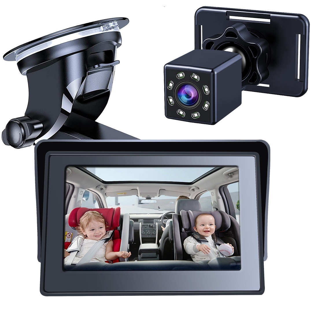 4.3-inch HD Night Vision Car Baby Mirror Monitor Car Baby Mirror Monitor
