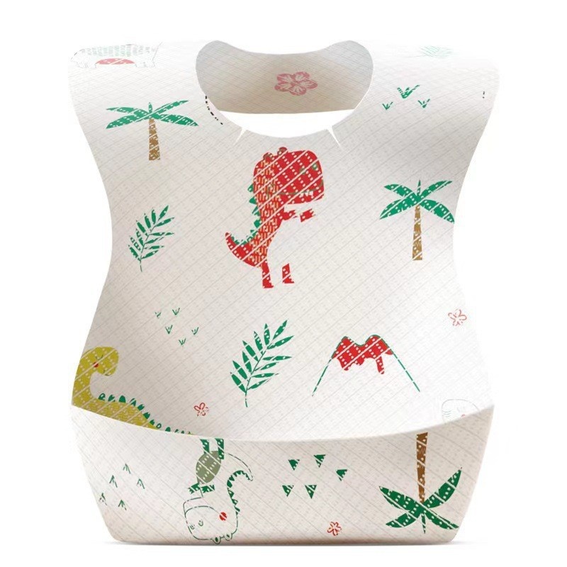 Individually Packaged Cartoon Bibs For Going Out,Portable Bibs For Babies To Eat,Disposable Picnic Eating Pockets