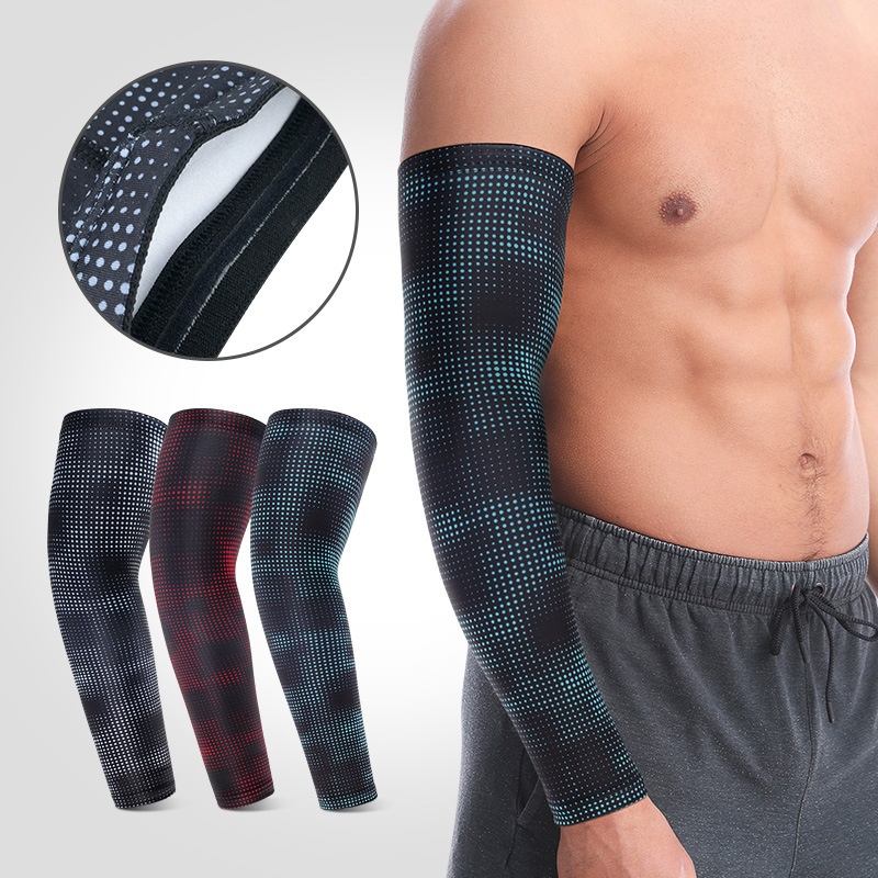 Basketball Arm Guards,Extended Thin Breathable Sunscreen Elbow Sleeves,Outdoor Cycling Mountaineering Badminton Sports Protective Gear