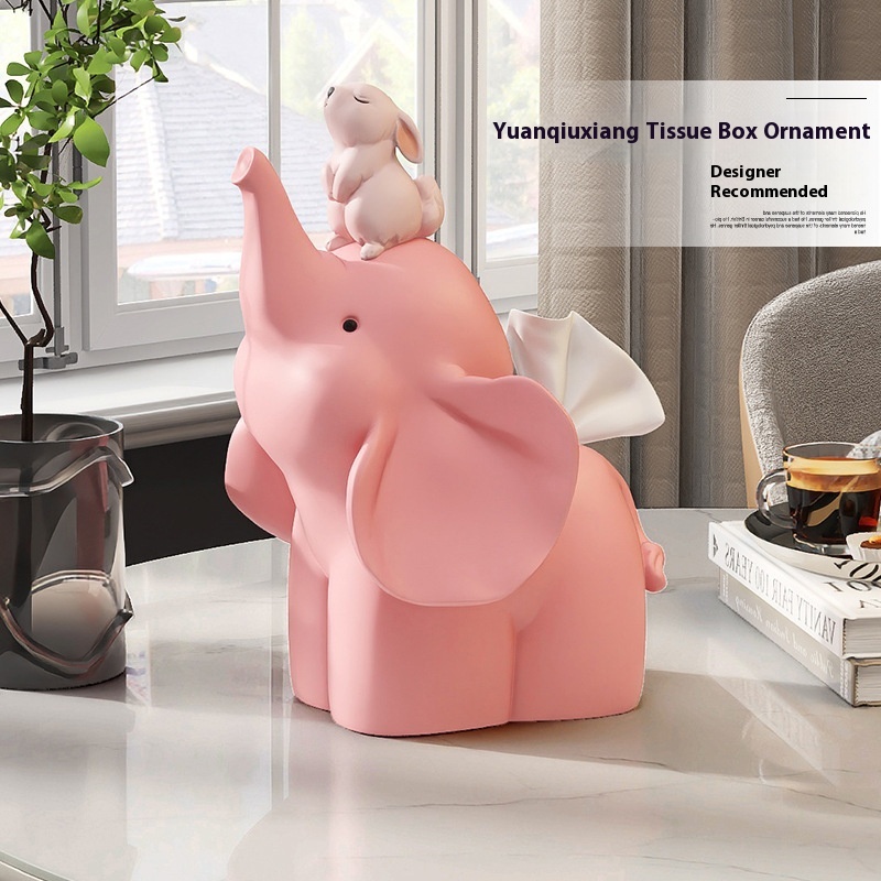 Cute Elephant Wine Rack Decoration Light Luxury High-end Living Room Dining Table Wine Cabinet Wine Tray Home Decoration Housewarming Gift