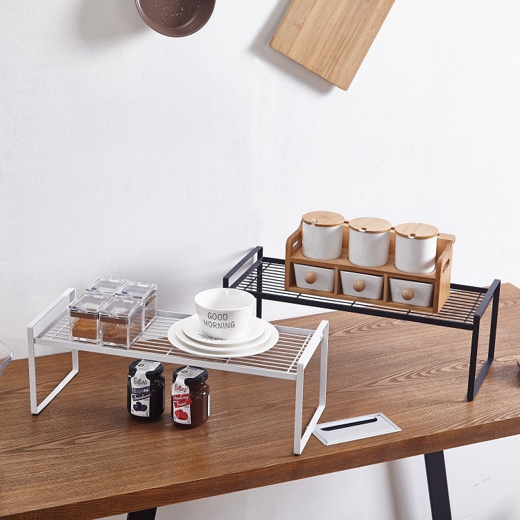Japanese Creative Iron Rack Layered Storage And Organization Seasoning Rack Kitchen Countertop Layered Rack