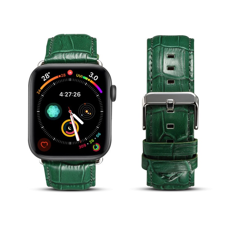 Applicable To Apple Watch7th Generation Crocodile Pattern Series1/2/3/4/SELeather Strap
