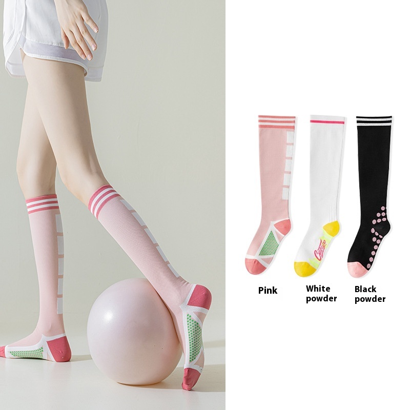 Summer Compression Socks, Sports Women's Long-Tube Running Fitness Cycling Socks, Compression Socks, Anti-Varicose Elastic Socks, Calf Socks