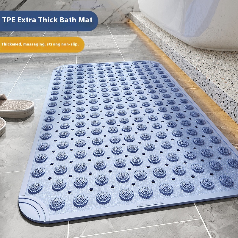 Tpe Pitted Bathroom Non-Slip Mat For Bathing And Massage Hotel Shower Mat Drop Shipping Free Sticker