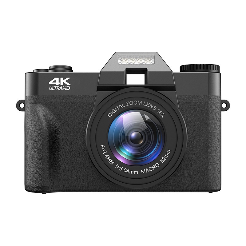 4 K High-definition Digital Camera Mirrorless Retro With Wifi Student Digital Video Camera Vlog With External Lens