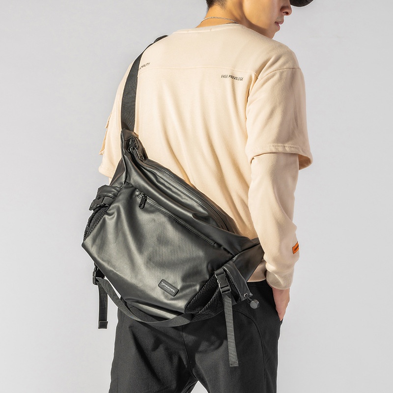 Tangku Style Messenger Bag Men's Water-proof Large Capacity Japanese And Korean Style Student Messenger Bag Commutingy Shoulder Bag Men