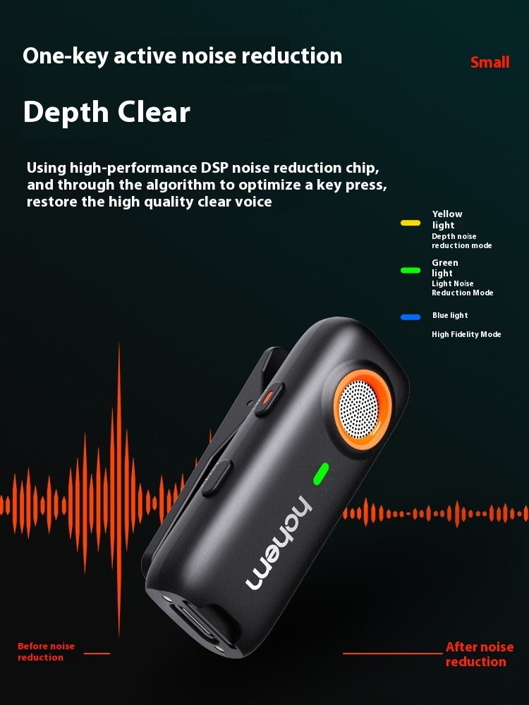 Vast Mic01 Wireless Collar Microphone Collar Recording Mobile Phone Noise Reduction Magnetic Radio Microphone