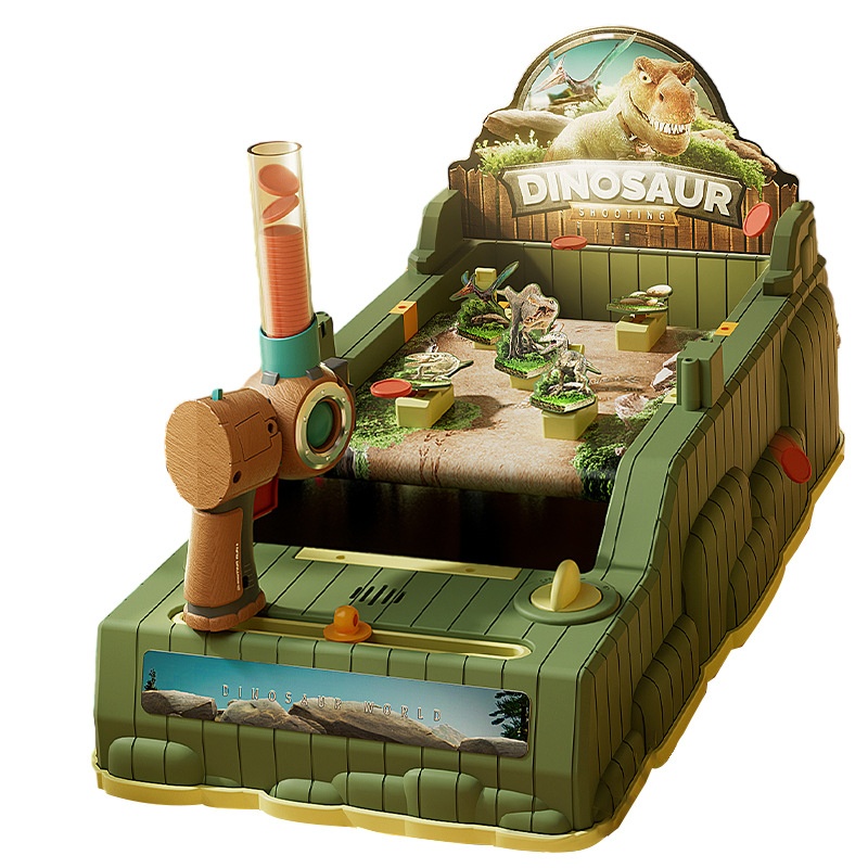 Dinosaur Shooting Platform Children's Educational Breakthrough Marbles Board Game Concentration Training Shooting Game Machine Ejection Toy