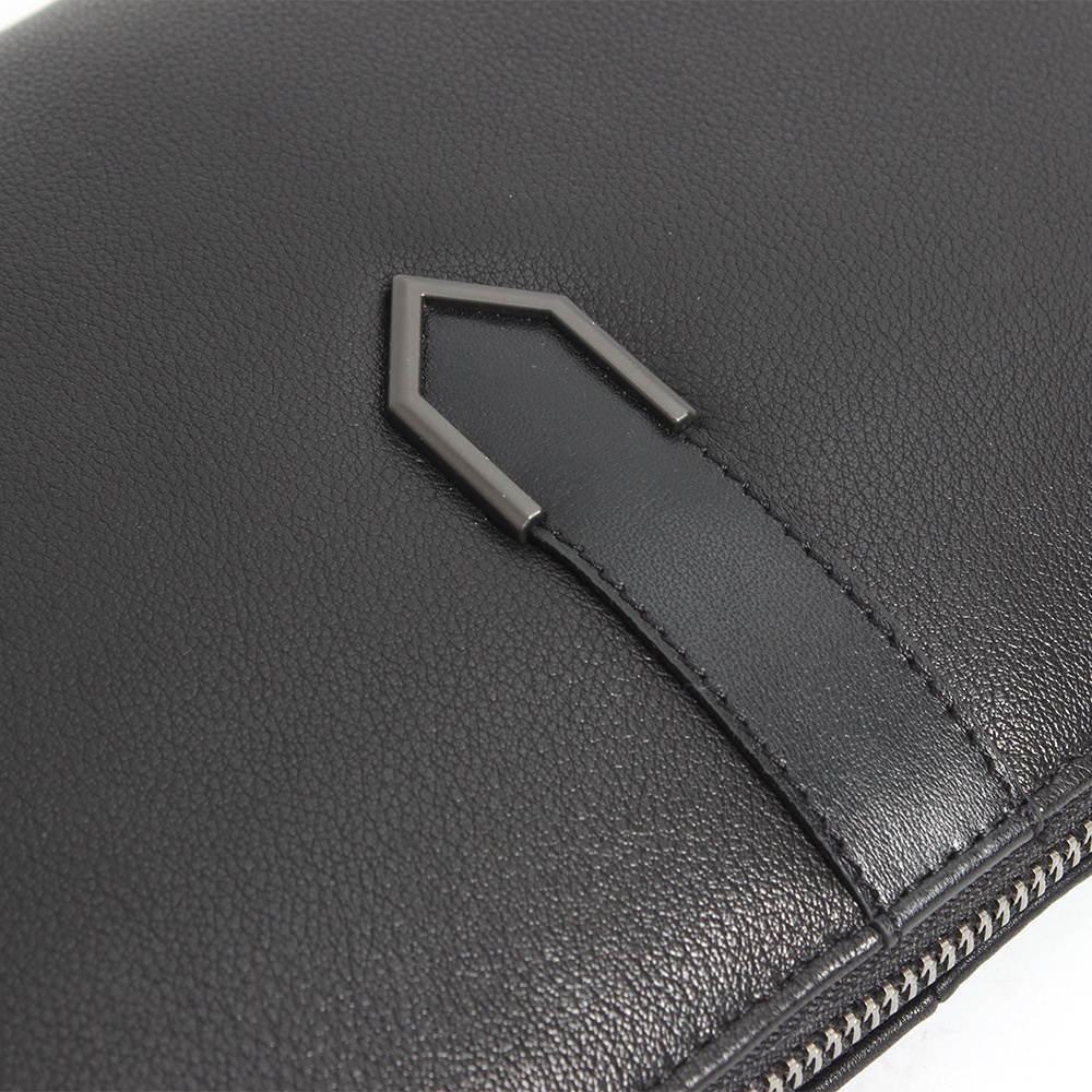 Men's Genuine Leather Clutch Bag Top Layer Cowhide Envelope Bag Fashion Large Handbag Imported Leather Casual Wallet - 4
