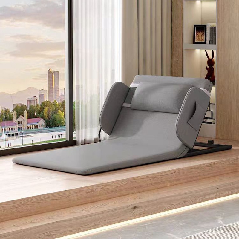 Manual Home Aid For The Elderly To Get Up After Lying Down For A Long Time. Electric Bed For The Elderly To Lie Down And Get Up