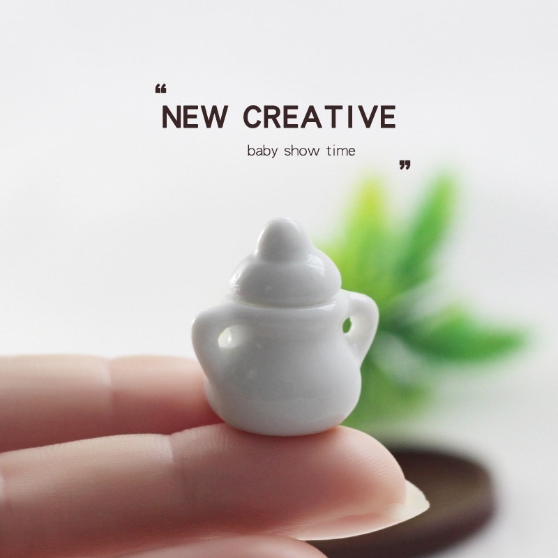 Ob11 Bjd Miniature Food Play Scene Model1:12 Doll House Accessories Mini Ceramic Large Sugar Jar C4014