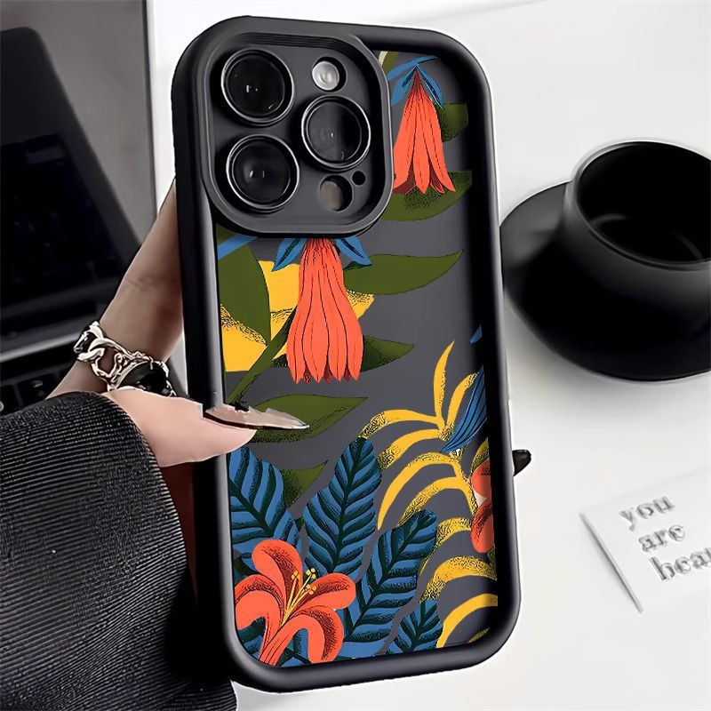 Flowers And Plants Suitable For IPhone15 Por Max Mobile Phone Case14 Apple13/12 Cartoon11 Fine Hole Xs Foreign Trade