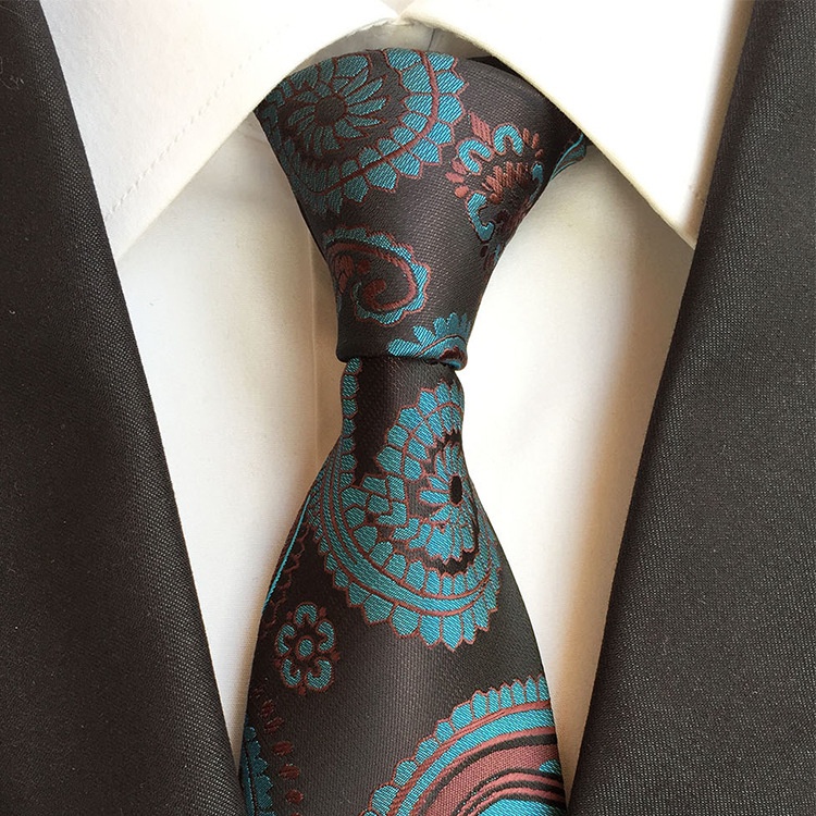 European And American Business Paisley Polyester Jacquard Men's Tie