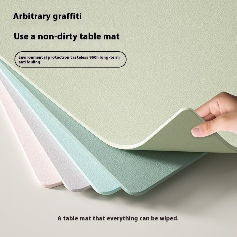 Silicone Table Mat Waterproof And Anti-fouling Writing Pad Children's Primary School Desk Mat Coffee Table Table Mat Oil-proof Tablecloth