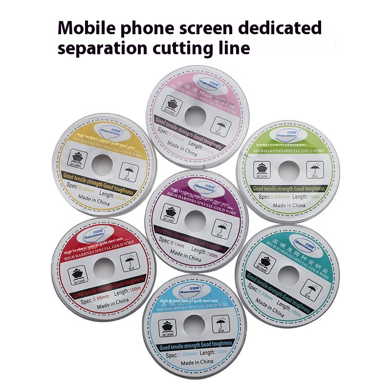 Mobile Phone Glass Screen Separation Special Cutting Wire Metal Gold Wire Cutting Wire Molybdenum Wire Diamond Wire Steel Wire