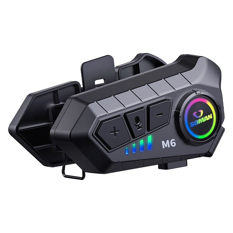 Motorcycle Helmet Bluetooth Headset Ultra-Long Battery Life High-Definition Sound Quality For Riding