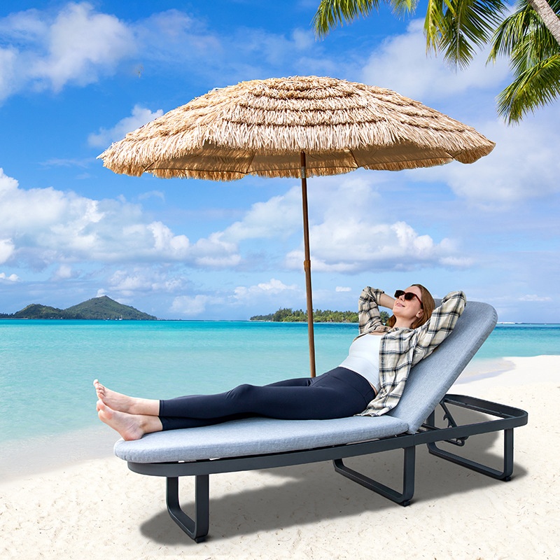 Outdoor Beach Chairs Resort Outdoor Courtyard Leisure Aluminum Deck Chairs