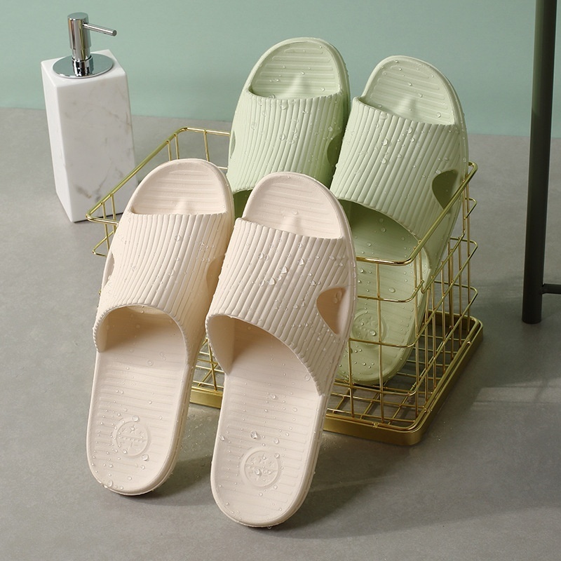 Summer Bathroom Slippers For Women Summer Couple Home Indoor Silent Non-slip Bath Eva Sandals Home