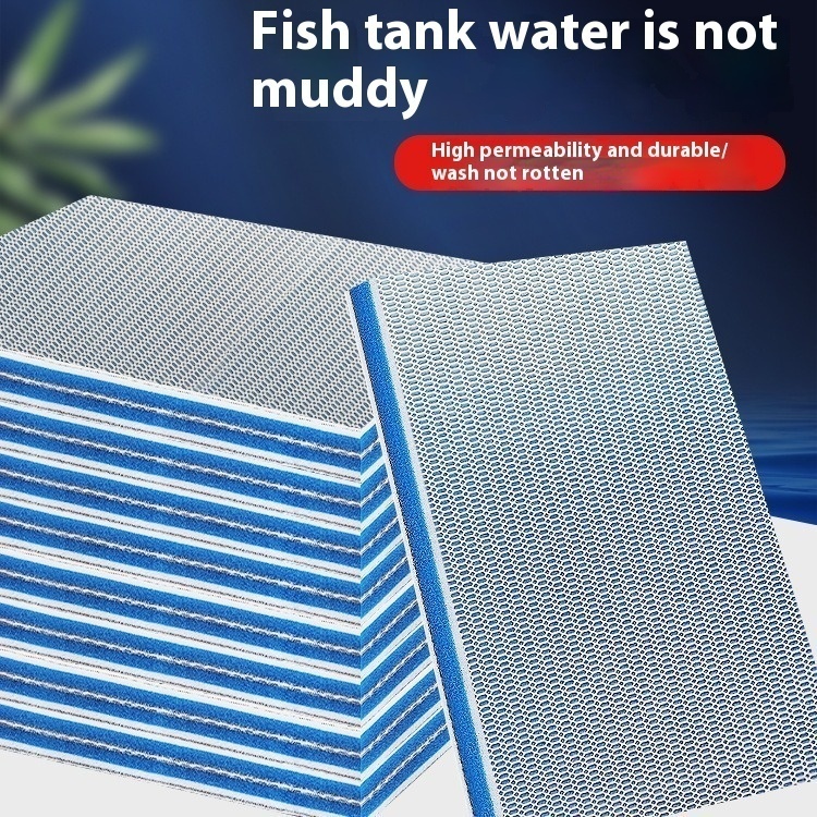 [free Shipping Price] High Density Fish Tank 8D Filter Cotton Sponge Thickened Water Purification Magic Carpet Biochemical Fish Tank Filter Material
