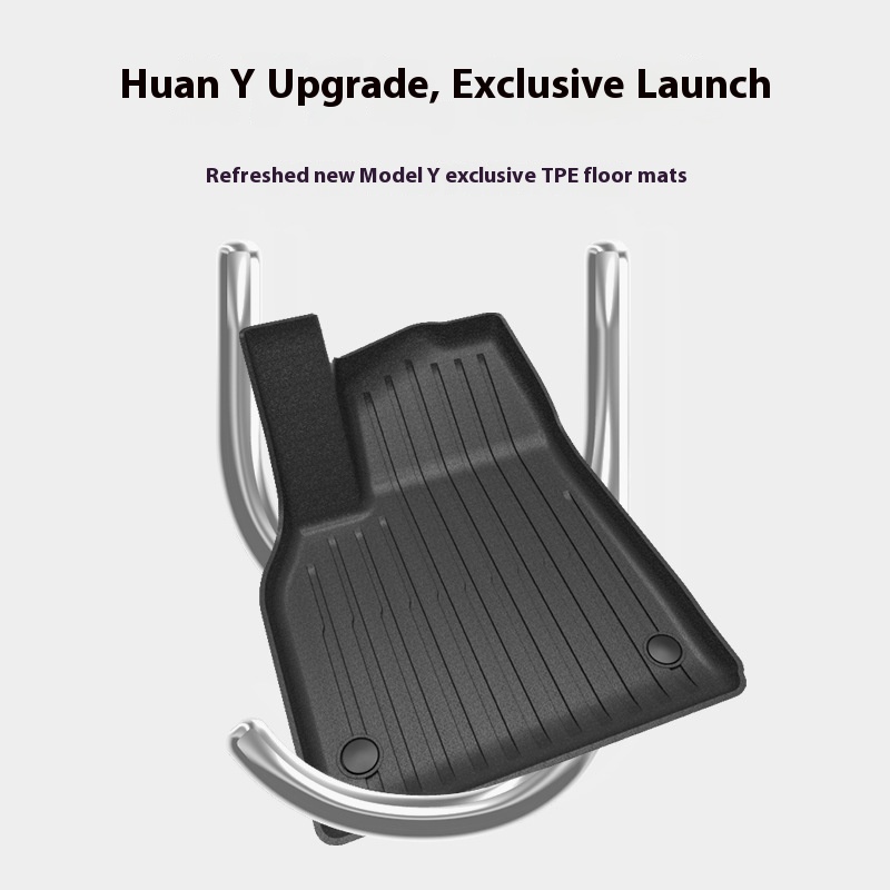 Applicable To Huanxin Tesla ModelY Whole Car TPE Foot Pad Front Spare Box Pad Tail Box Pad Trunk Pad Accessories