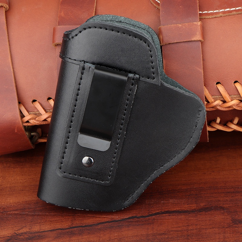Manba Holster Portable Outdoor Tactical Glock G17 Waist Hanging Leather Pistol Bag IWBInvisible Quick Draw Holster