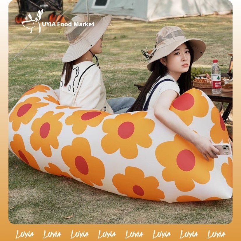 Music Festival Inflatable Sofa Outdoor Air Sofa Lazy Girl Cyber Celebrator Dopamine Portable Camping Activity