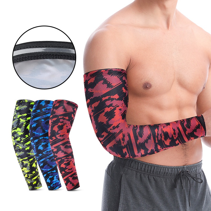 Sports Arm Guards Long Breathable Sun Protection Elbow Sleeves Outdoor Basketball Badminton Volleyball Mountaineering Cycling Protective Gear