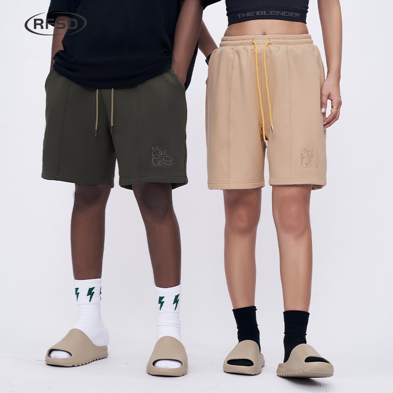 RFSDMen's Clothing|Spring And Summer Loose Shortsy Brand Niche Casual Straight Shorts Men's Embroidery Crafts