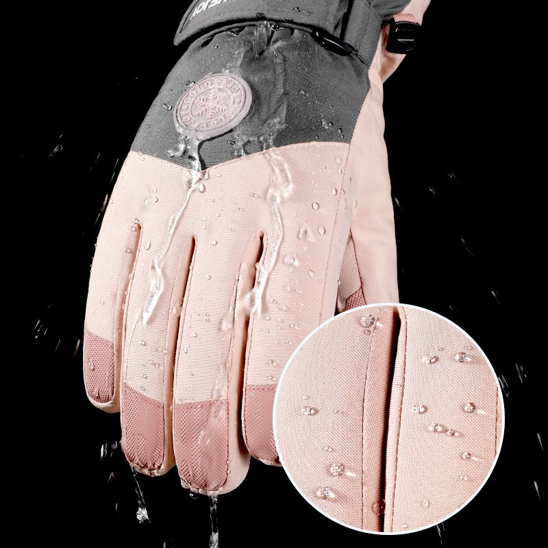 Ski Gloves For Women Winter Cycling Cold- Resistant Plus Velvet Warm Electric Vehicle Touch Screen Gloves For Men Winter - 3