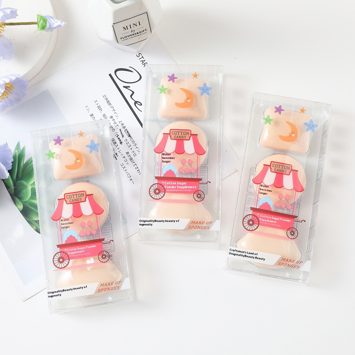 Marshmallow Powder Puff100 Points Powder Puff Set Air Cushion Powder Puff Liquid Foundation Special Extra Large Super Soft