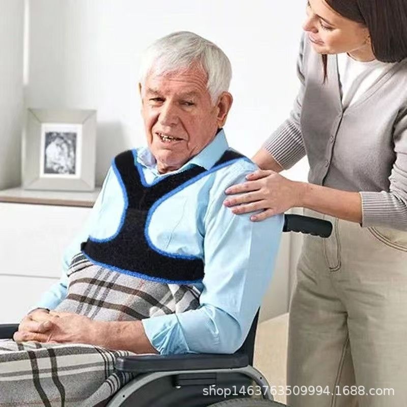 Wheelchair Safety Belt Fixed Safety Belt Elderly Wheelchair Drop-resistant Anti-slip Anti-dumping Restraint Belt Accessories Paralysis Breathable